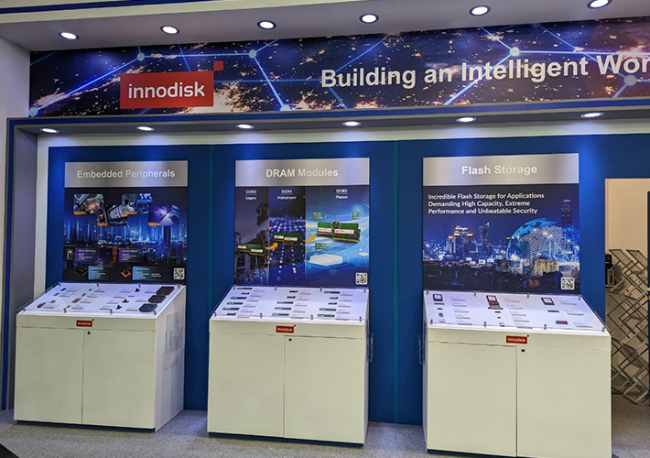 Foto Innodisk presenta sus soluciones AIoT en Embedded World 2023.